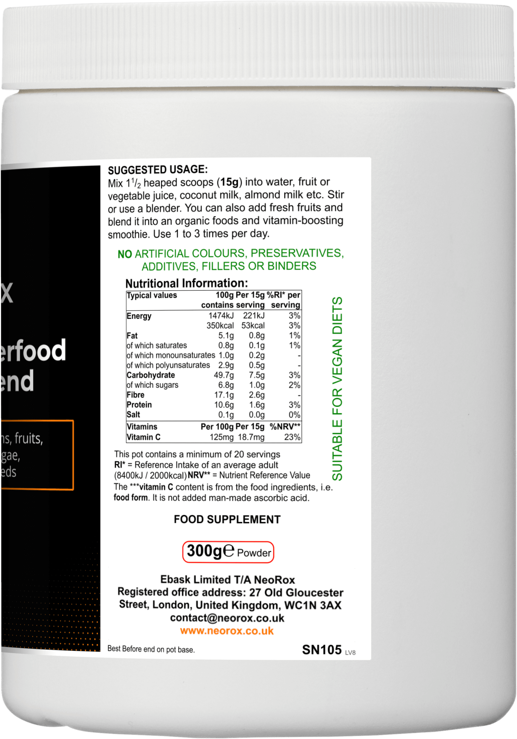 Organic Superfood Greens Blend 3 Organic Superfood Greens Blend - Image 3