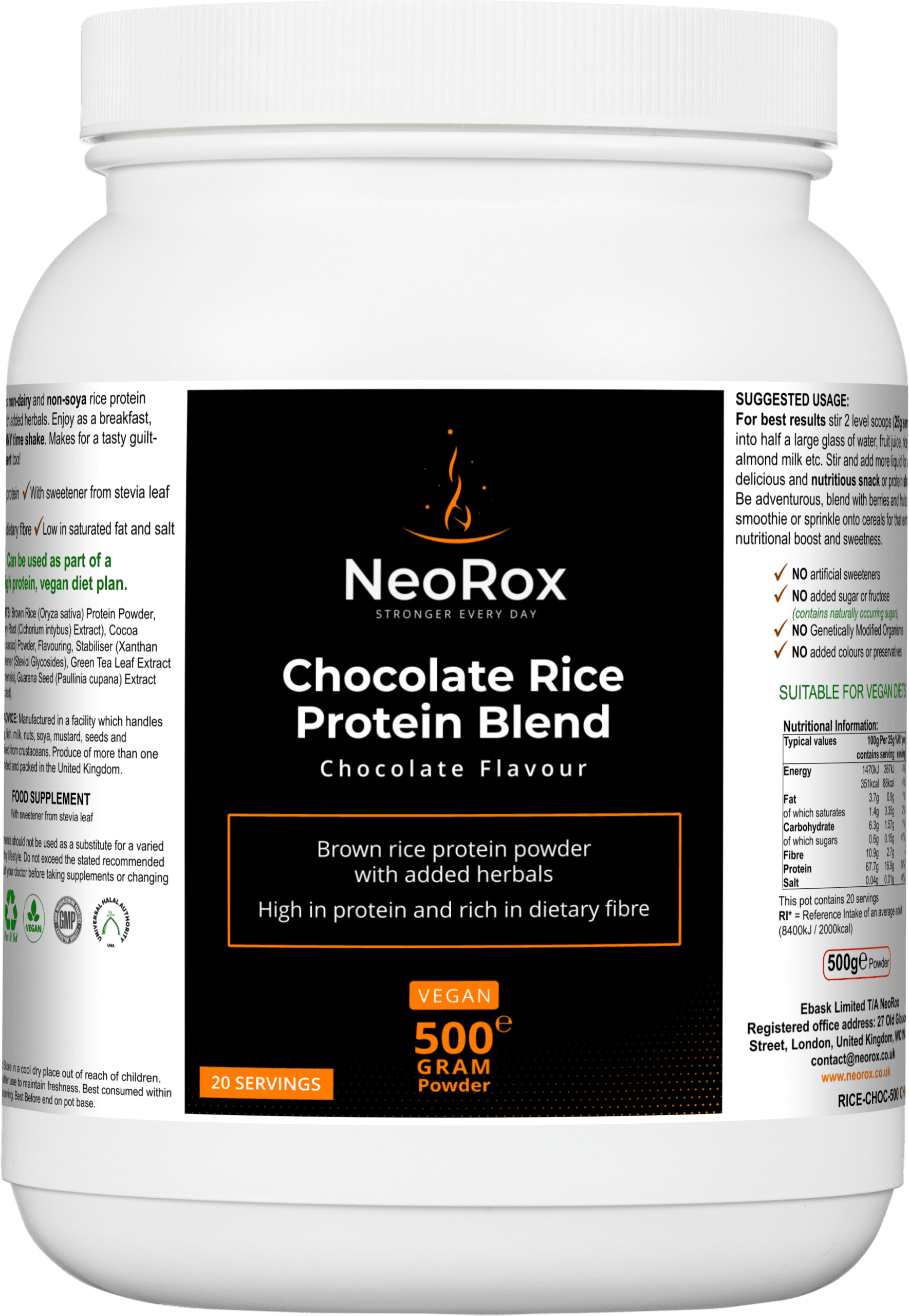 Chocolate Rice Protein Blend 1 Chocolate Rice Protein Blend